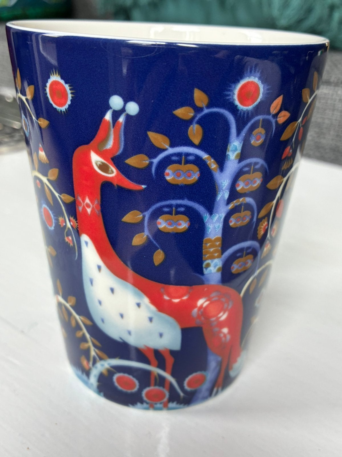 Iittala Taika mok beker vos 0,4 ltr blauw., Ophalen of Verzenden
