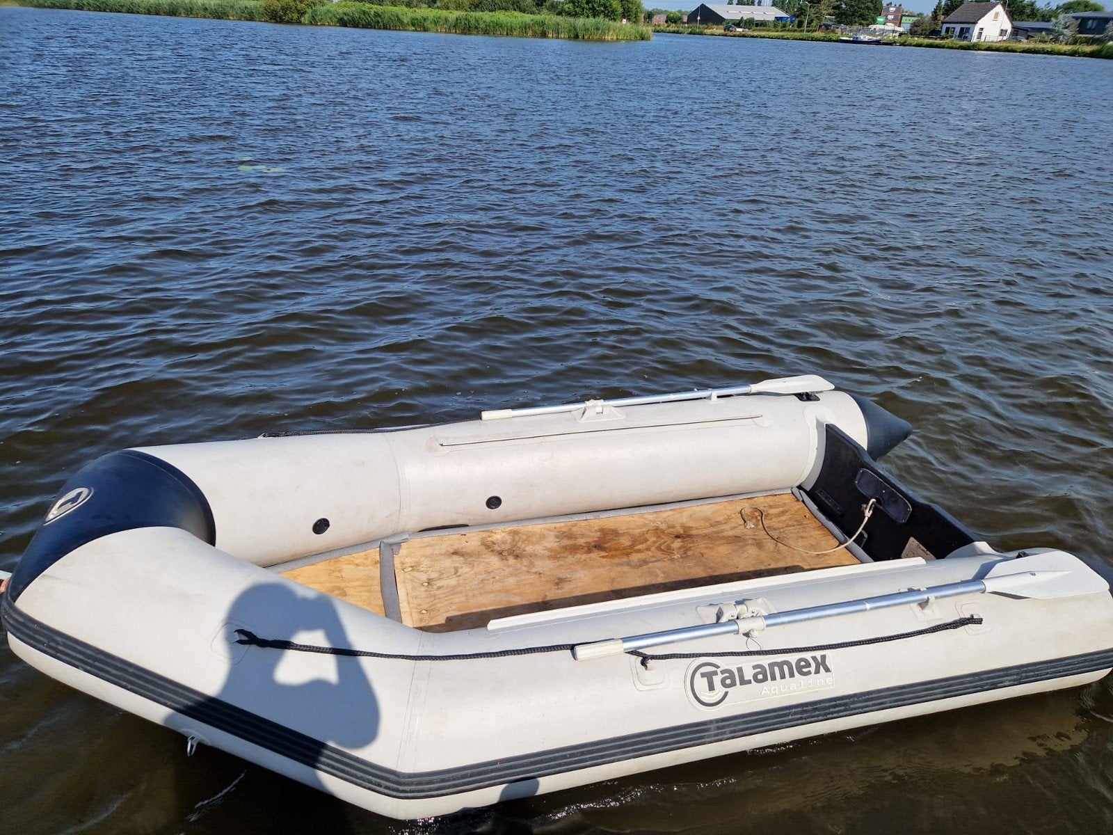 Talamex Aqualine QLA350 rubberboot - 3.50m, Peddels, Ophalen of Verzenden, Hout, Talamex