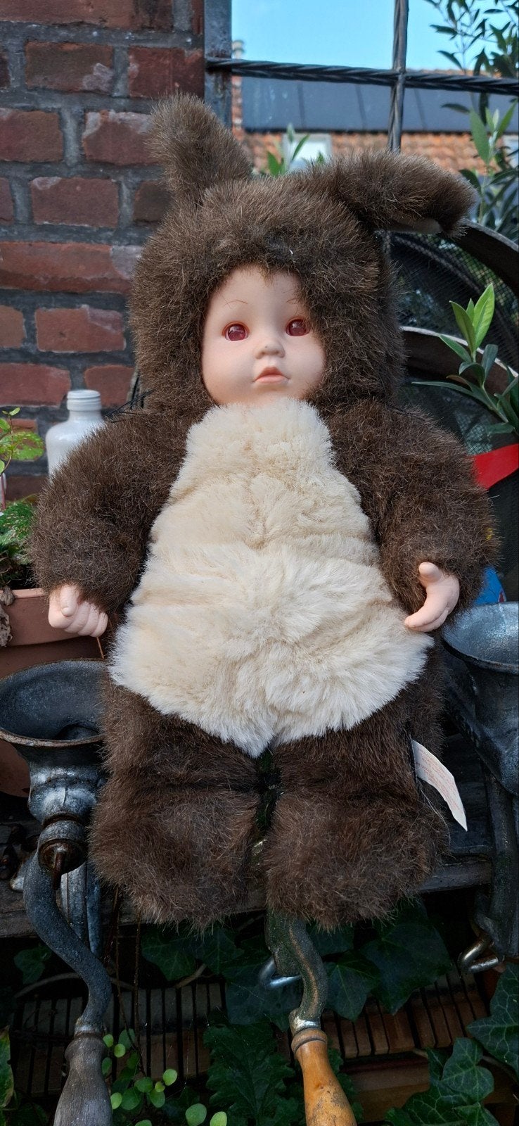 Anne Geddes Eekhoorn Babypop - Groot formaat, Ophalen of Verzenden, Gebruikt, Babypop