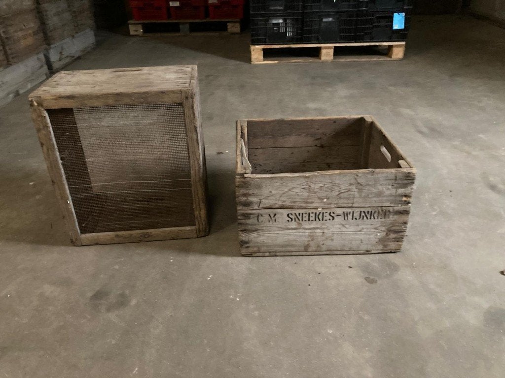 Houten Antha kratten, Ophalen, Gebruikt, 40 tot 60 cm, 50 tot 75 cm