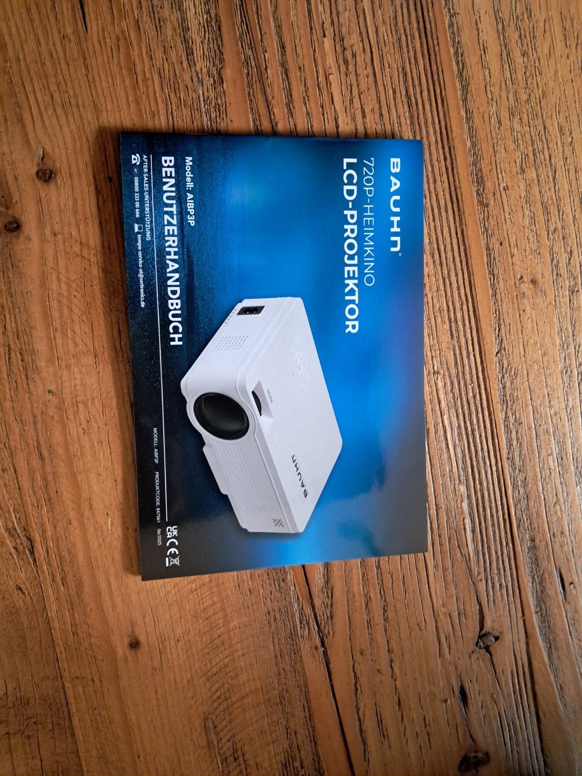 ZGAN : BAUHN 720P Heimkino LCD-Projector., HD (720), Ophalen of Verzenden, Zo goed als nieuw, LCD