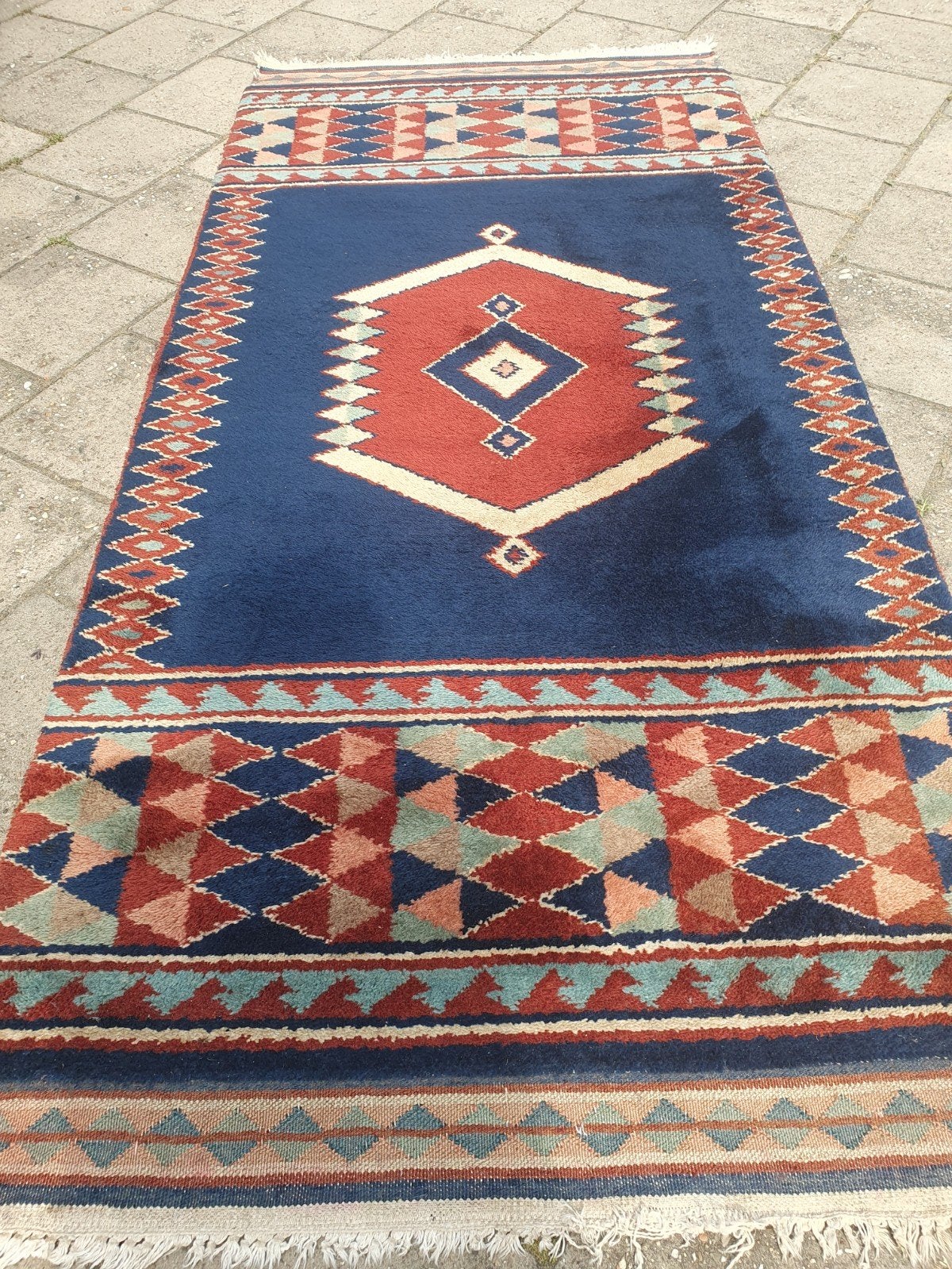 Perzisch tapijt Gabeth 230x105 cm, Gebruikt, 100 tot 150 cm, Blauw, 200 cm of meer