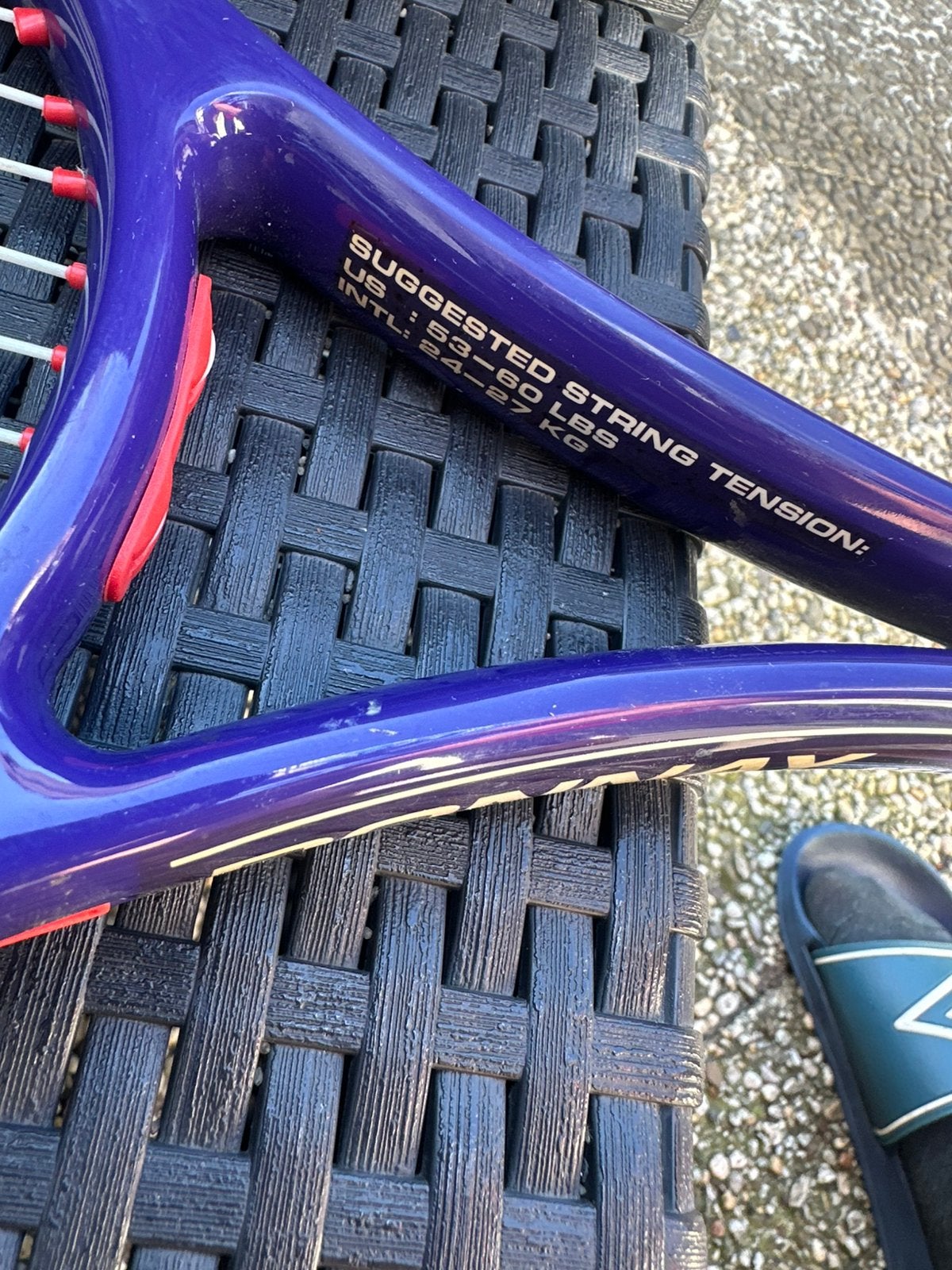 Agassi pro 95 by donnay en Tecnifibre T-rebound 26, L00, Zo goed als nieuw, Racket, Ophalen