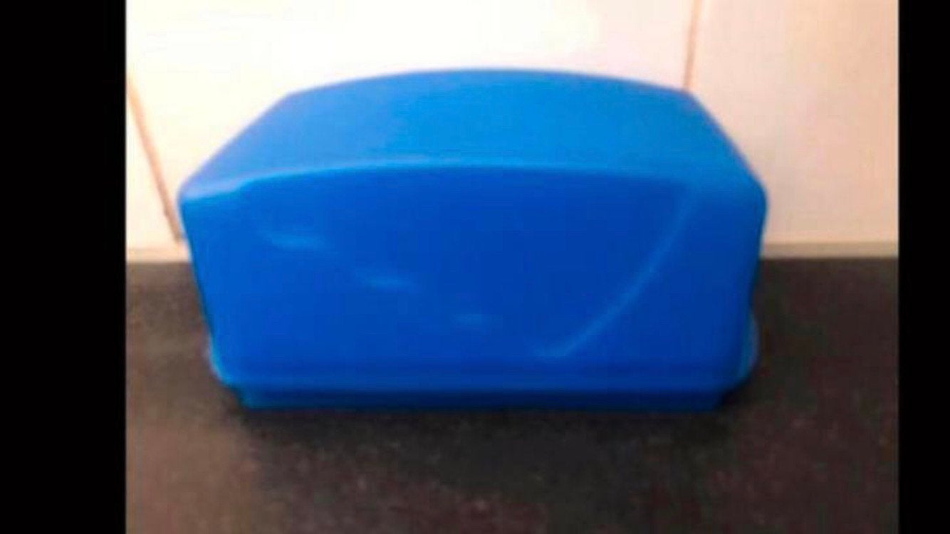 Tupperware Trendy boterdoos botervloot boterbakje blauw, Blauw, Ophalen of Verzenden, Zo goed als nieuw, Bak of Kom