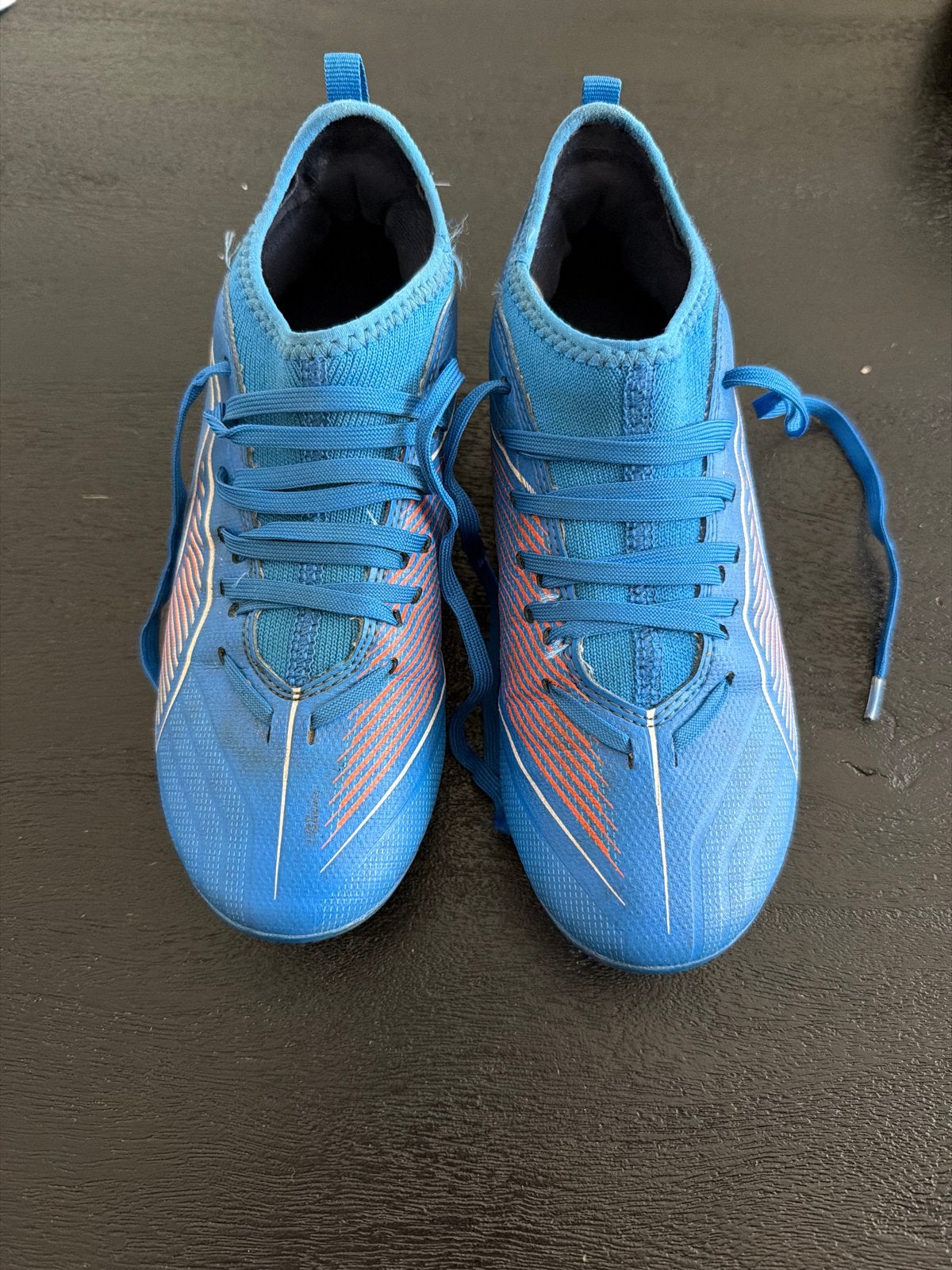 Puma voetbalschoenen maat 35 - Blauw, Ophalen of Verzenden, Gebruikt, Schoenen