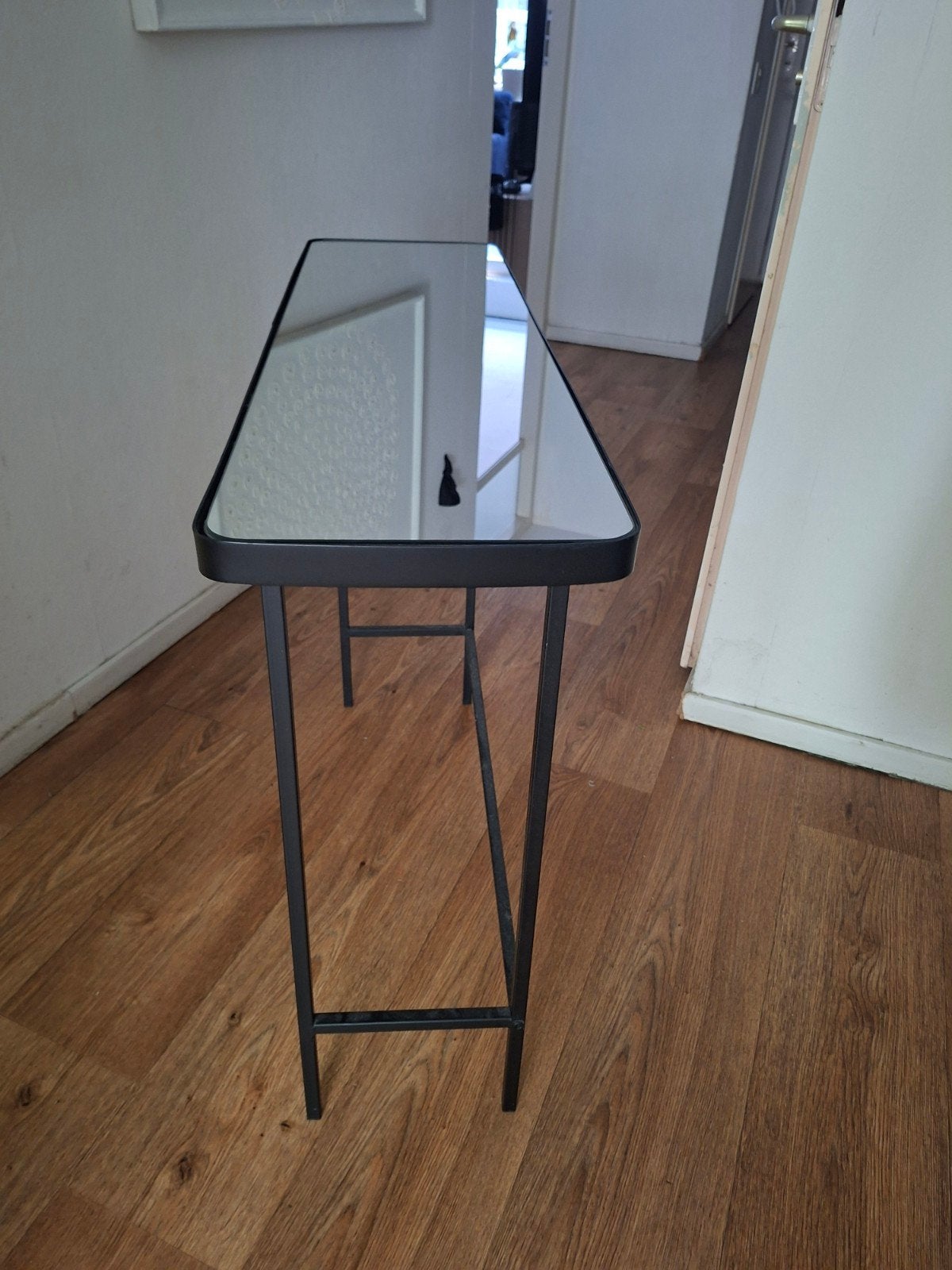 Moderne console tafel met spiegelblad, Ophalen, 100 tot 150 cm, Modern, Industrieel, Zo goed als nieuw