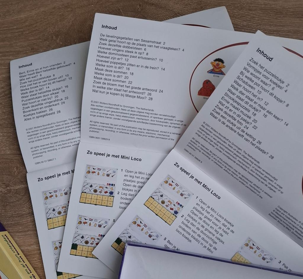 Mini Loco Educatief Kinderspeelgoed Sesamstraat 4+ jaar, Ophalen of Verzenden, Gebruikt, Taal en Lezen