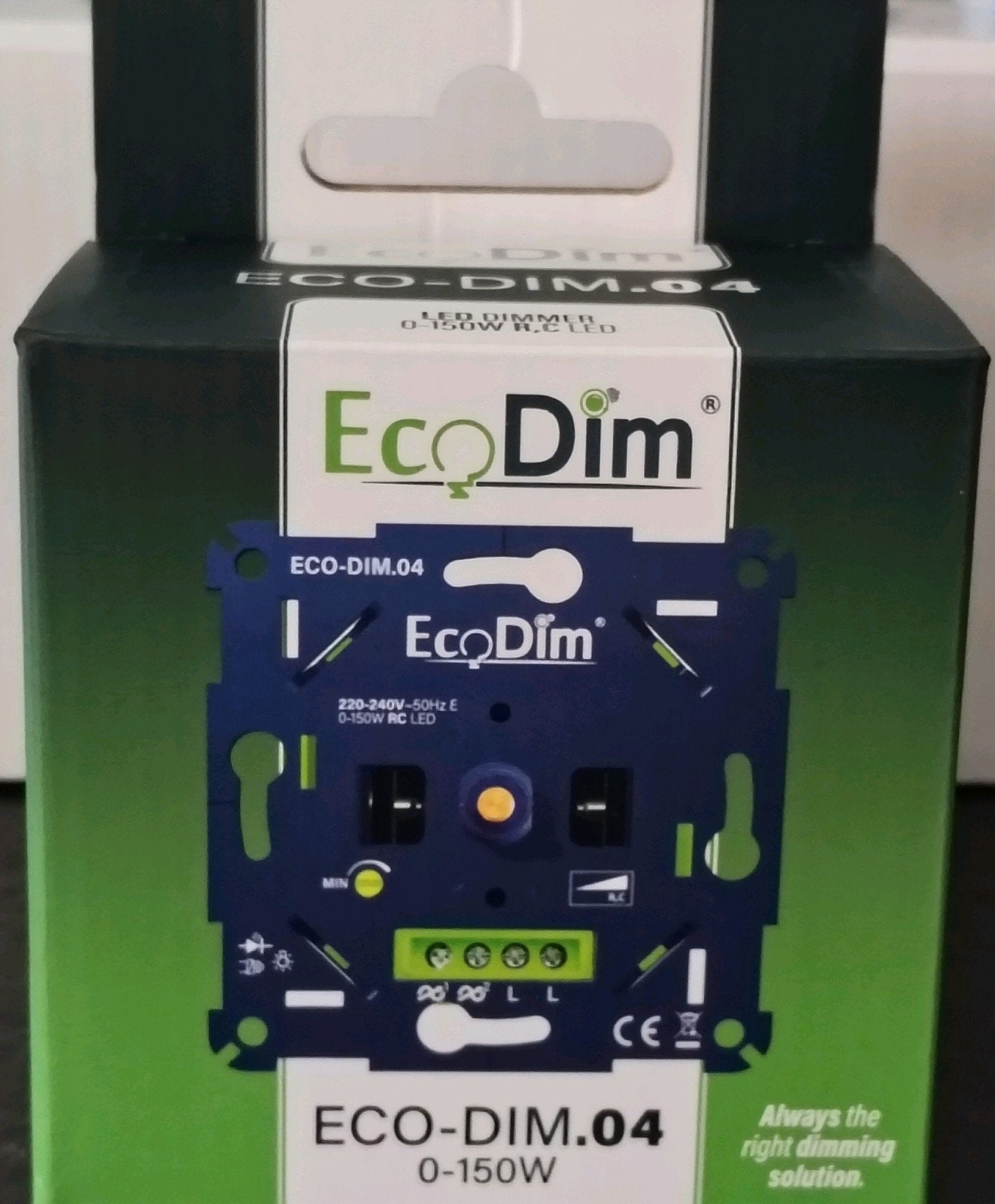 EcoDim ECO-DIM.04 LED Dimmer 0-150W R,C LED, Ophalen of Verzenden, Nieuw, Overige merken, Dimmer