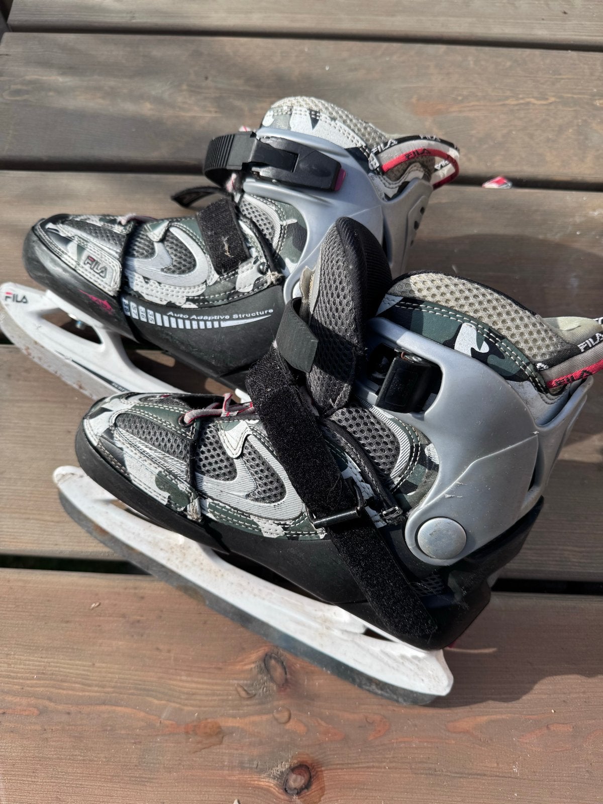 Fila ijshockey schaatsen verstelbaar maat 32-38, Sport en Fitness, Ophalen, Gebruikt, Schaatsen