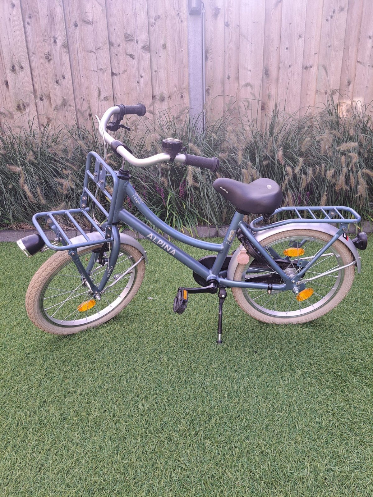 Alpina kinderfiets 18 inch met voordrager, Ophalen, Terugtraprem, 16 tot 20 inch, Alpina