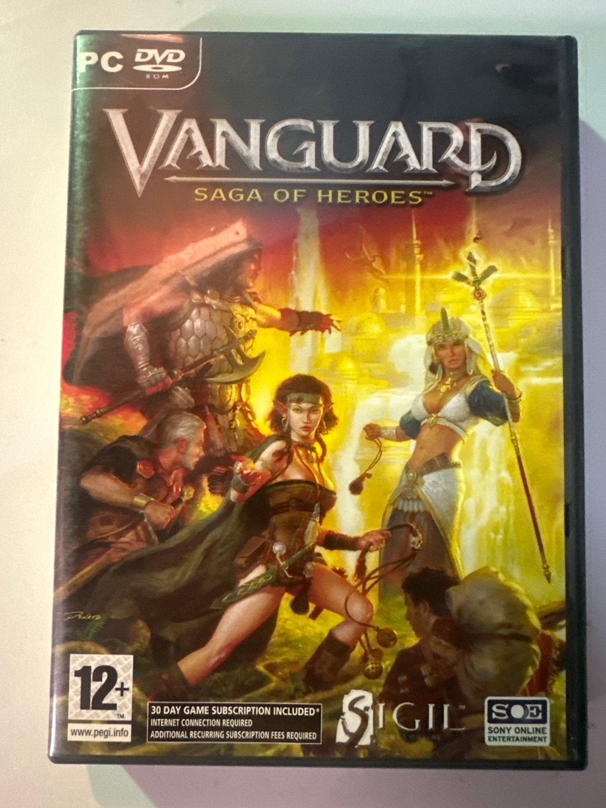Vanguard: Saga of Heroes PC DVD-ROM (Compleet), Online, Gebruikt, Ophalen of Verzenden, Role Playing Game (Rpg)