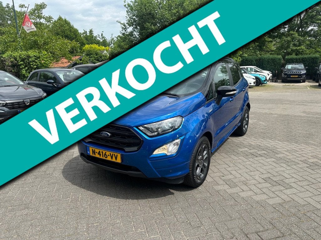 Ford EcoSport 1.0 EcoBoost ST-Line Black automaat , pdc met, Auto's, Ford, 125 pk, Gebruikt, Euro 6, Ecosport