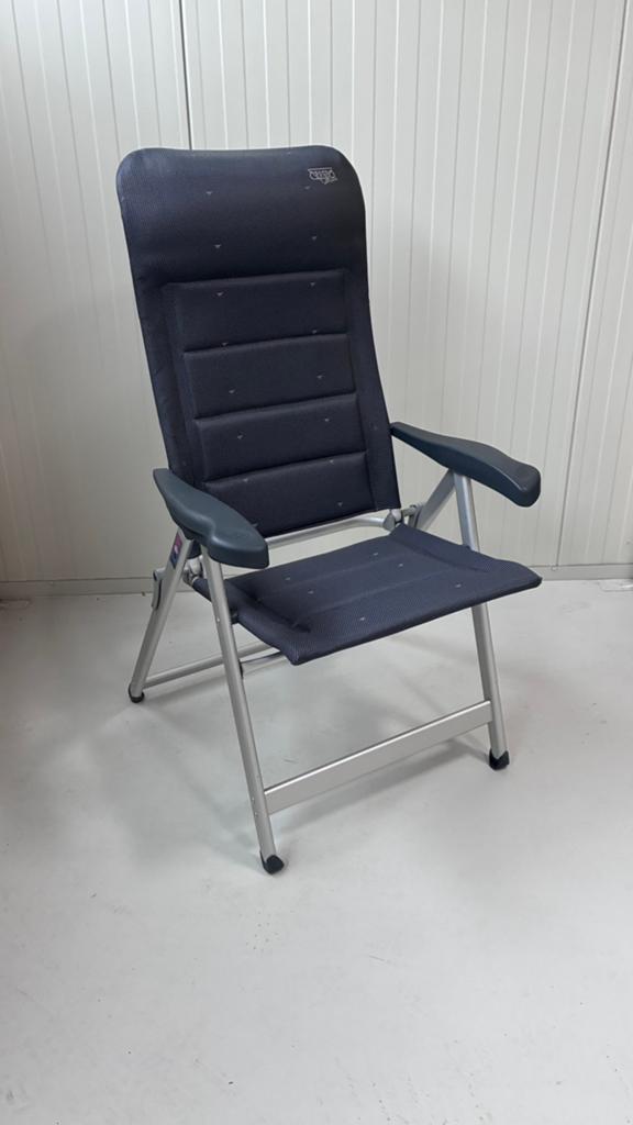 Cresp Al-237 Deluxe standenstoel - Dark Grey, Caravans en Kamperen, Kampeermeubelen, Ophalen, Zo goed als nieuw, Campingstoel