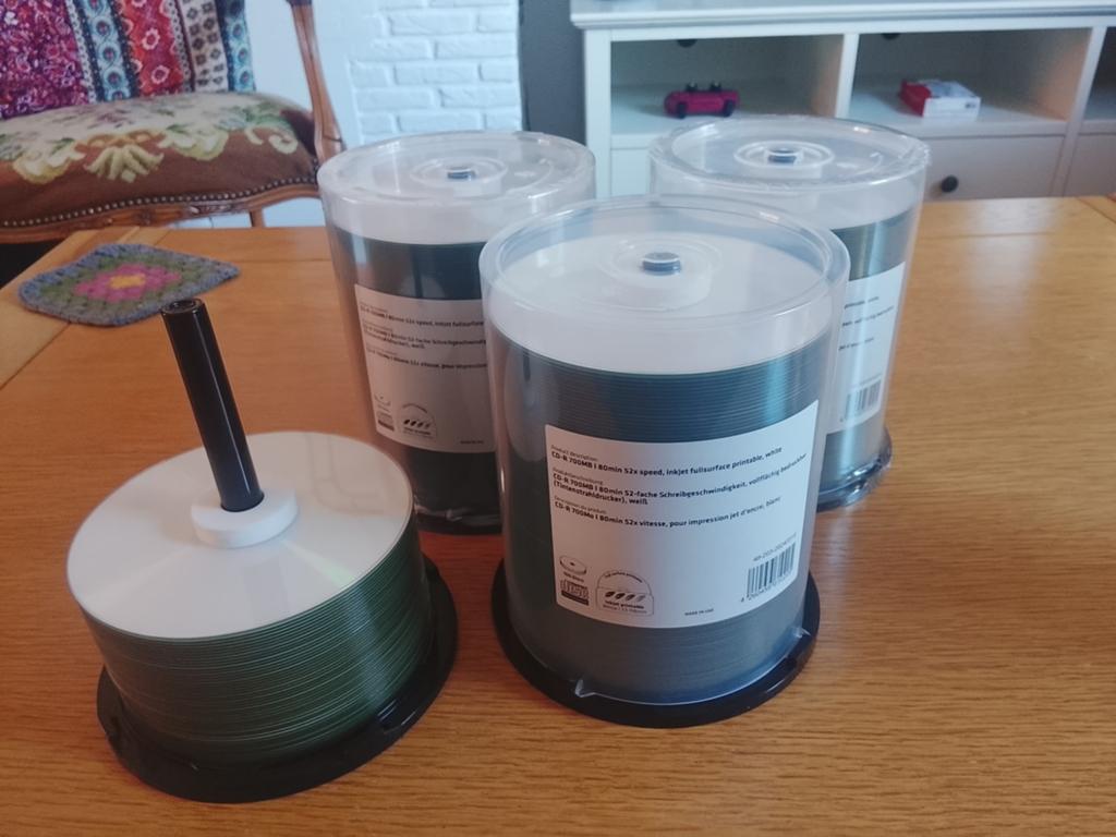 CD-R 700MB / 80min, inkjet fullsurface printable (345 stuks), Ophalen of Verzenden, Nieuw, Cd, Op spindel