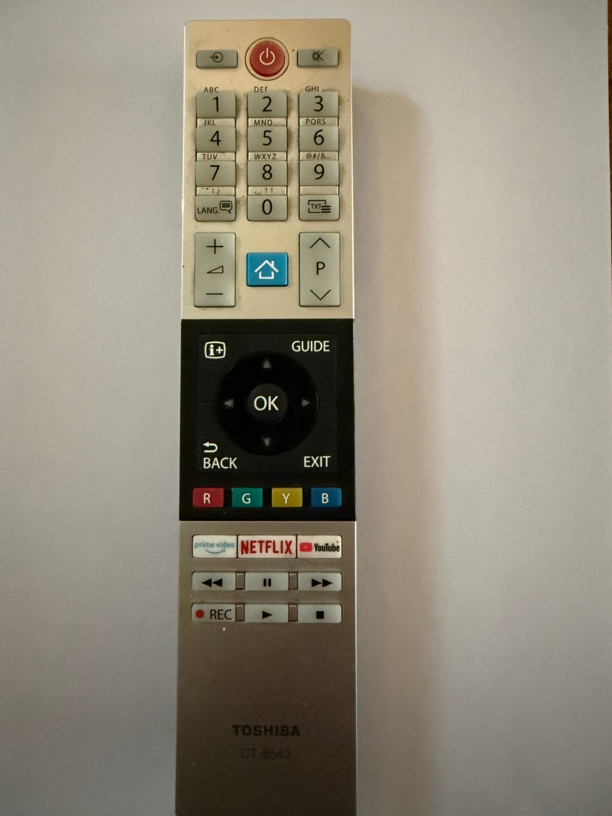 Toshiba afstandsbediening CT-8543, Verzenden