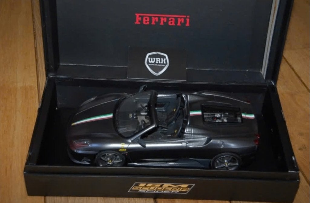 1:18 Ferrari F430 Scuderia 16M Spider grey MR models LTD WRH, Verzenden, Zo goed als nieuw, Auto, Overige merken