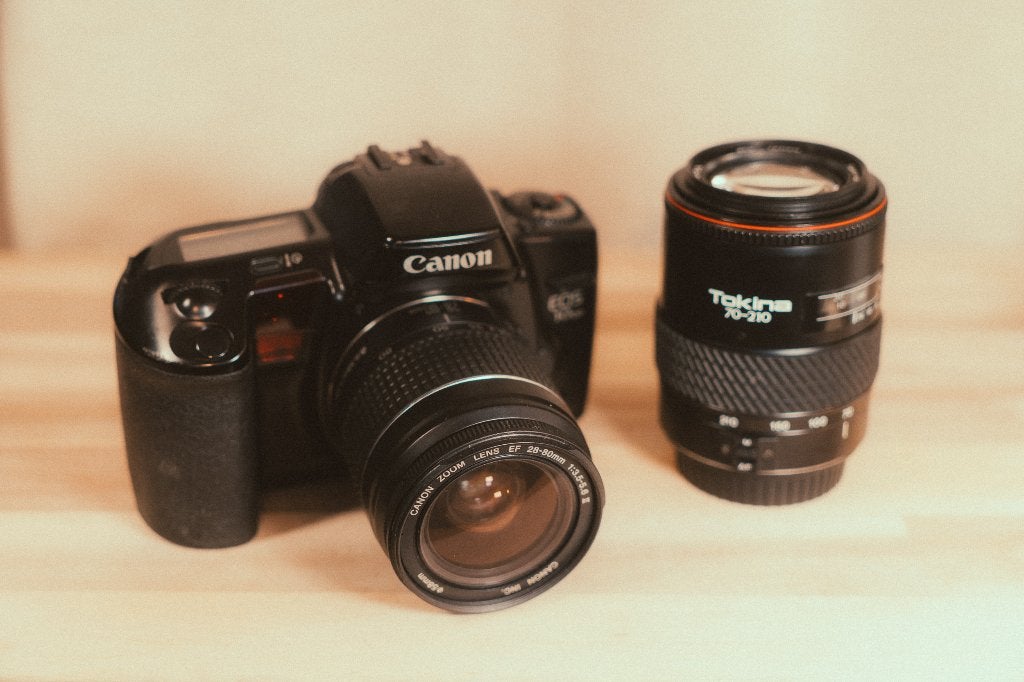 Canon EOS 10 QD set, 28-80 en 70-210, EF past op elke EOS, Ophalen of Verzenden, Gebruikt, Spiegelreflex, Canon