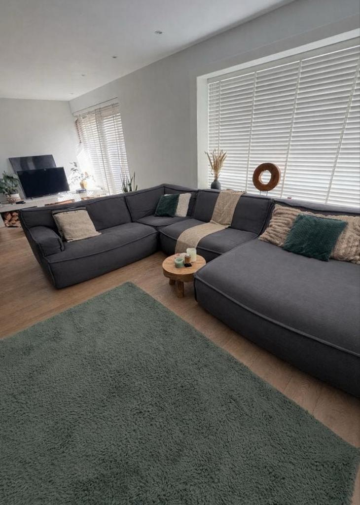 Modulaire Hoekbank (8-9 persoons)  - Fest Amsterdam stijl, Huis en Inrichting, Banken | Bankstellen, Ophalen, Gebruikt, 100 tot 125 cm