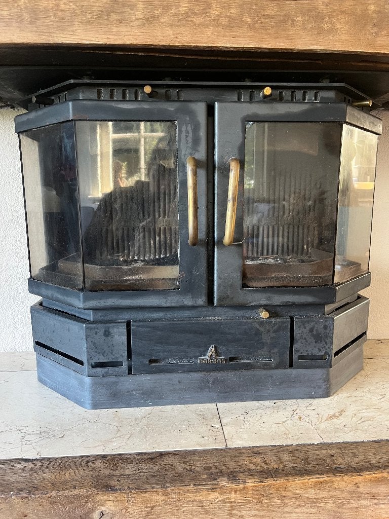 Barbas inbouwkachel, Huis en Inrichting, Ophalen, Gebruikt, Houtkachel, Inbouw