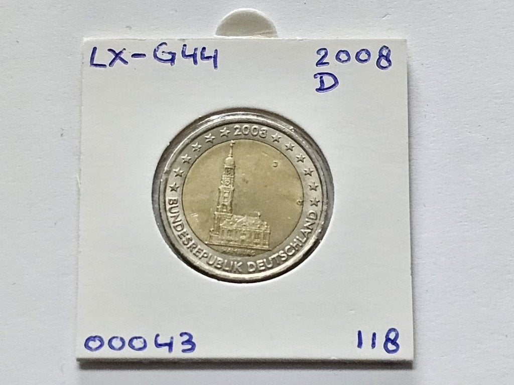 2-euromunt Duitsland (D) J 2008 Herdenking LX-G44, Postzegels en Munten, Munten | Europa | Euromunten, Ophalen of Verzenden, Duitsland