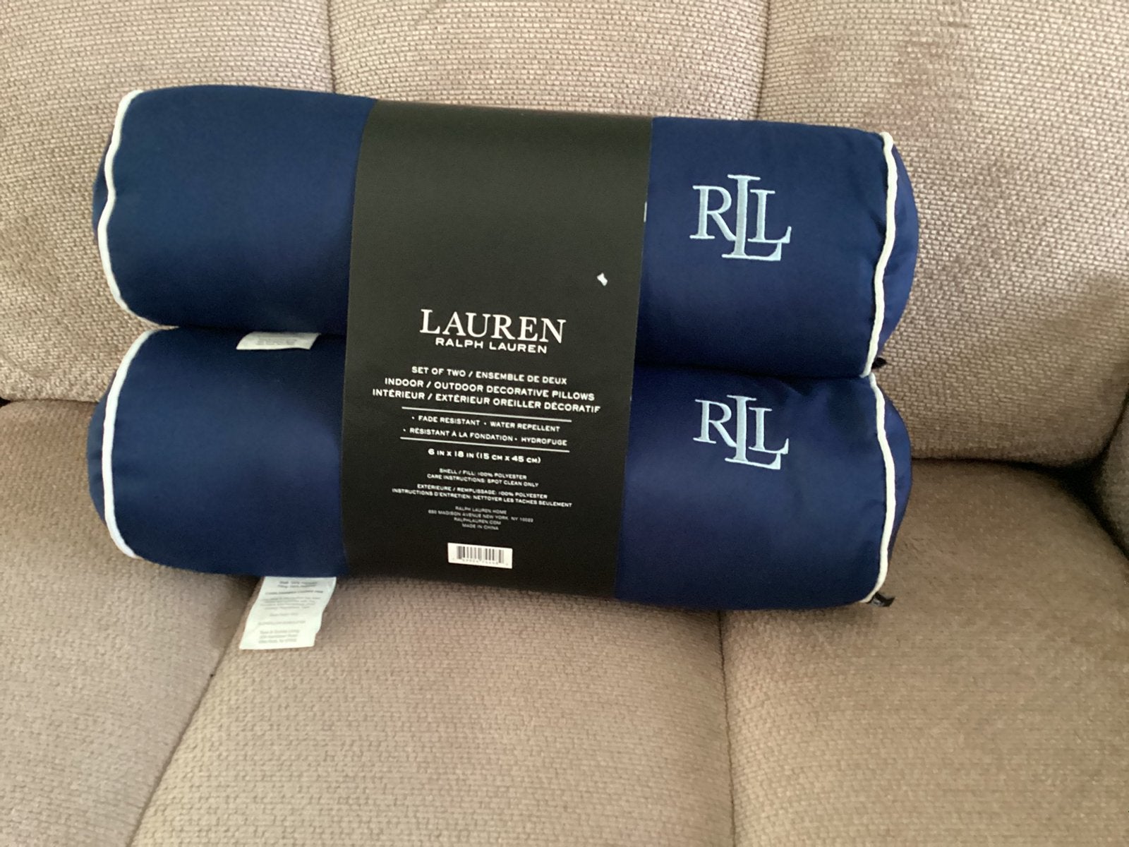 RALPH LAUREN Nieuwe kussens, Blauw, Nieuw, Ophalen of Verzenden, Overige typen
