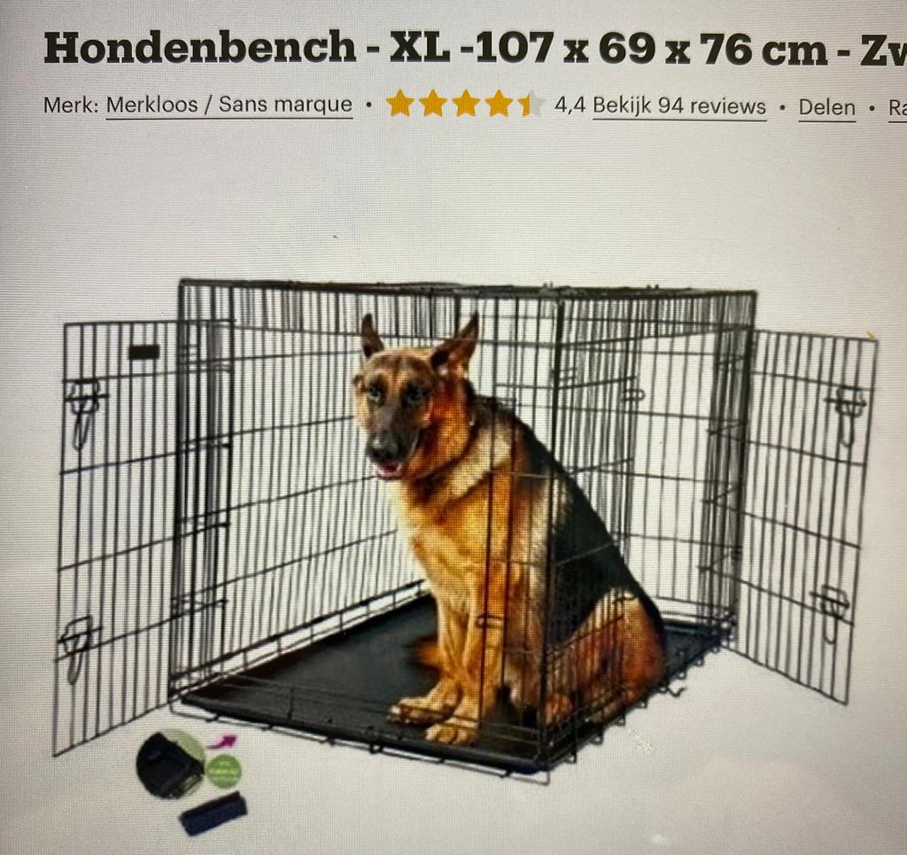 Hondenbench bijna nieuw, Ophalen of Verzenden, Zo goed als nieuw