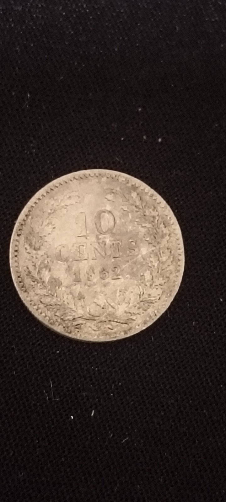 Zilveren 10 cent munt Koning Willem III 1862, Postzegels en Munten, Ophalen of Verzenden, Koning Willem III, 10 cent