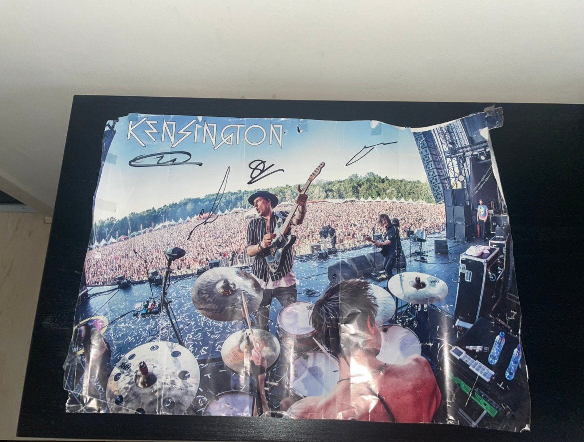 Kensington poster ZEER ZELDZAAM bospop 2016, Ophalen of Verzenden, Zo goed als nieuw, A1 t/m A3, Film en Tv