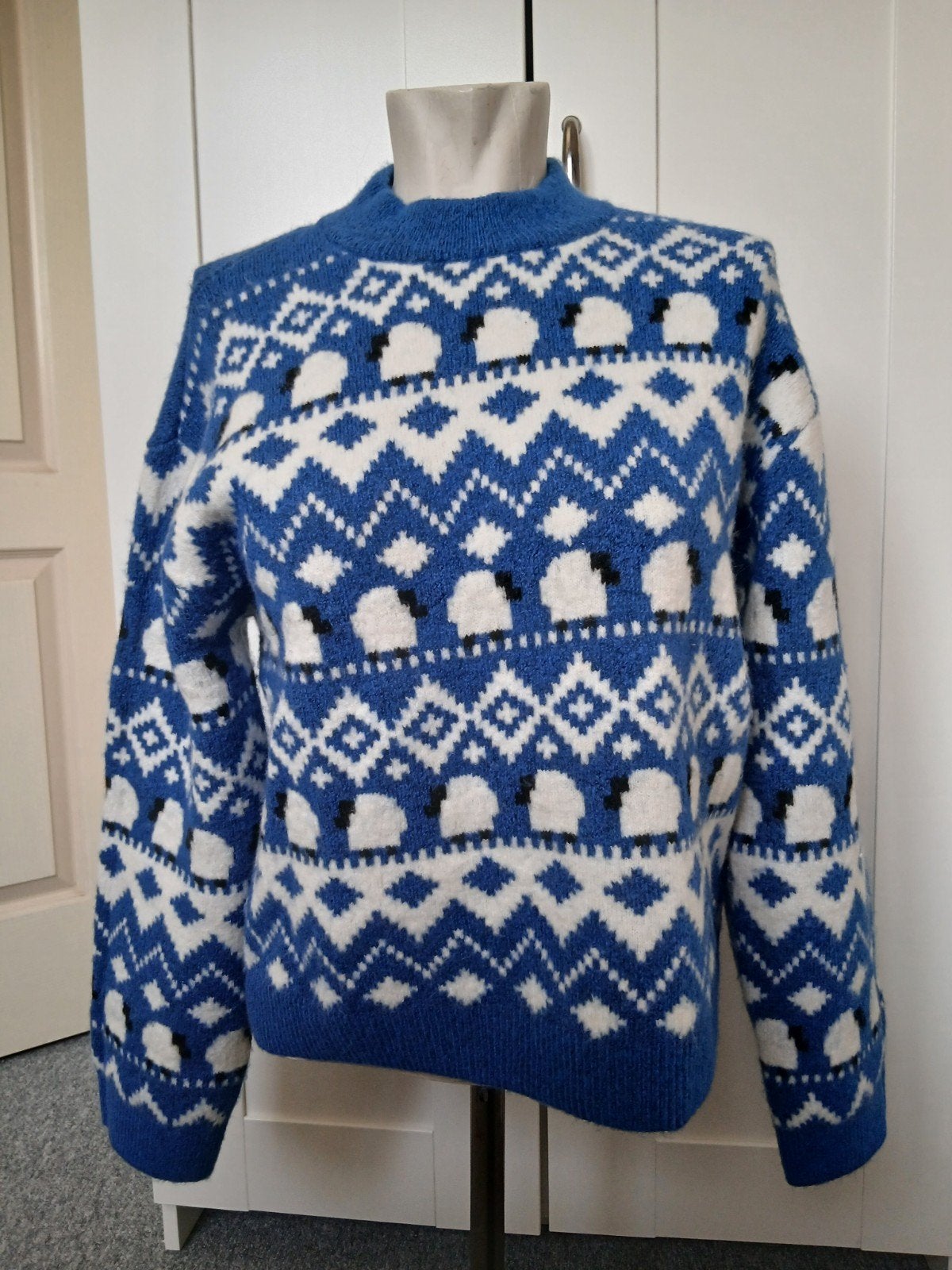 Schaapjestrui H&M, H&M, Blauw, Nieuw, Ophalen of Verzenden