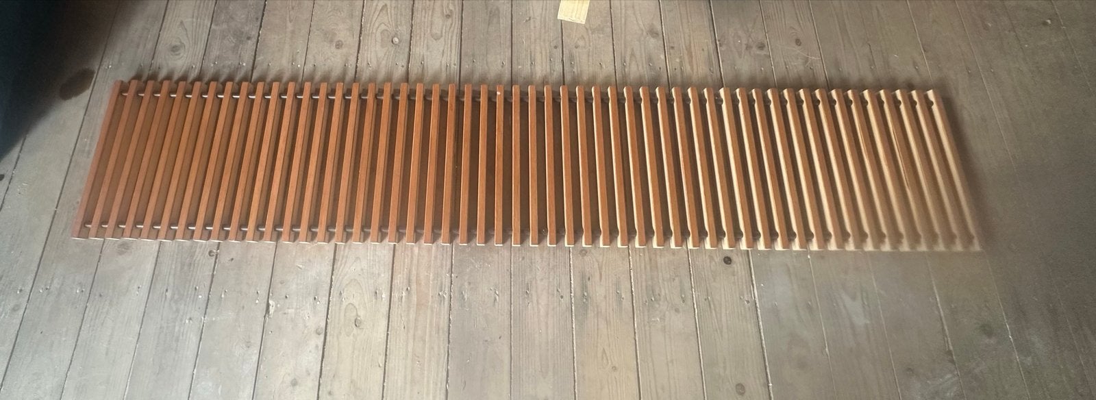 Houten Convectorput rolrooster 179,5 x 34 cm - Gebruikt, Ophalen, Gebruikt, Minder dan 30 cm, Overige typen