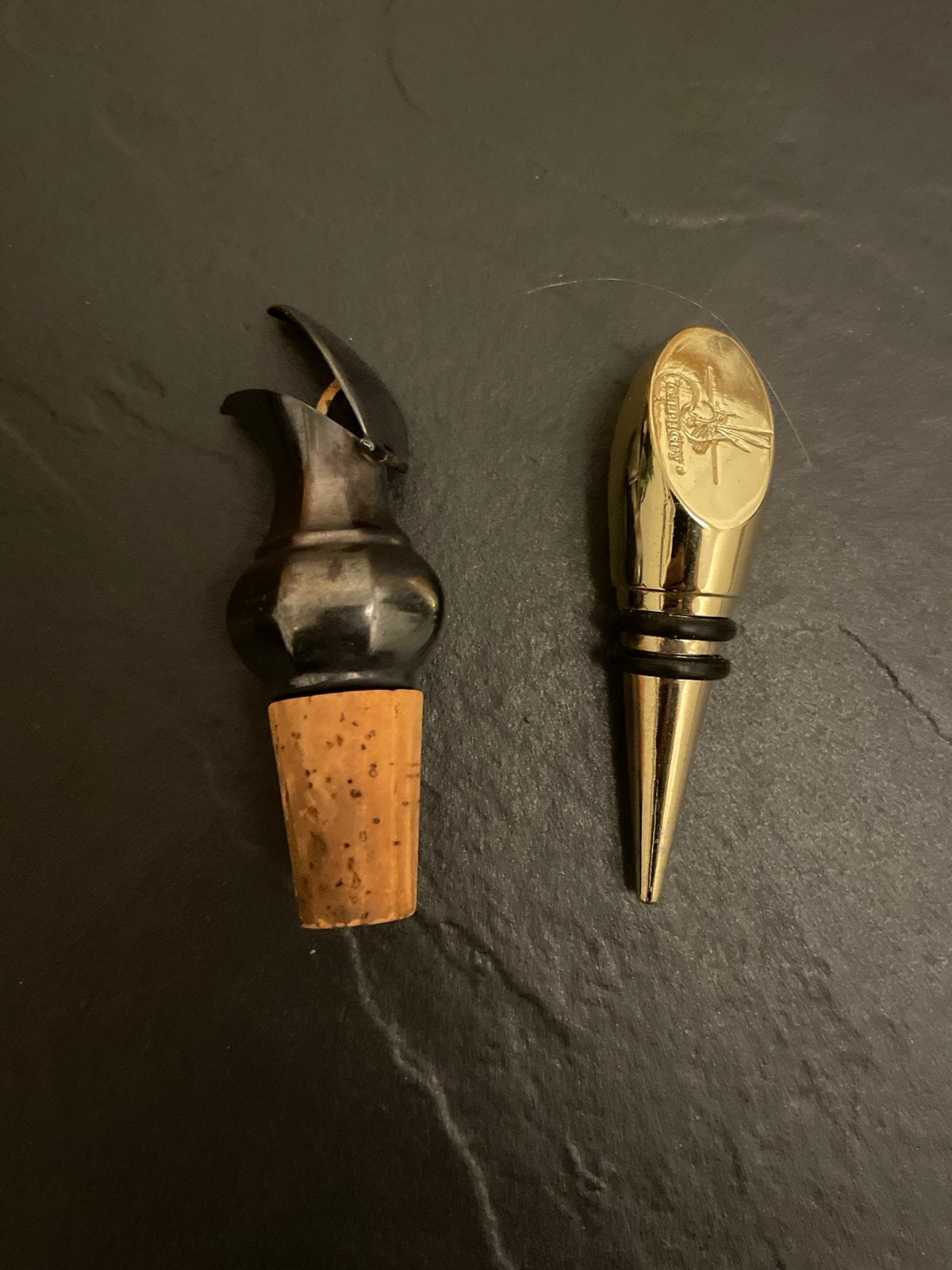 Wijnschenker en Joseph Guy Flessenstopper, Ophalen of Verzenden, Gebruikt, Meerkleurig, Metaal