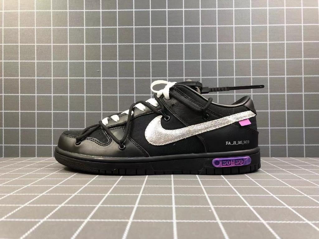 Nike Dunk Low | Off-White Lot 50, Nike SB, Zwart, Nieuw, Ophalen of Verzenden