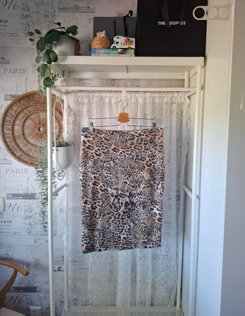Leo panterprint rok Marc Cain maat L/XL, Kleding | Dames, Rokken, Bruin, Maat 42/44 (L), Ophalen of Verzenden, Gedragen