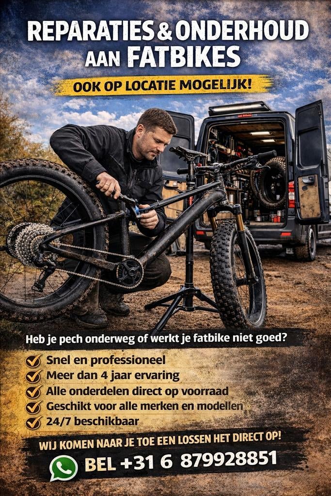 Reparaties en onderhoud aan fatbikes! OOK OP LOCATIE!, Ophalen of Verzenden, Nieuw