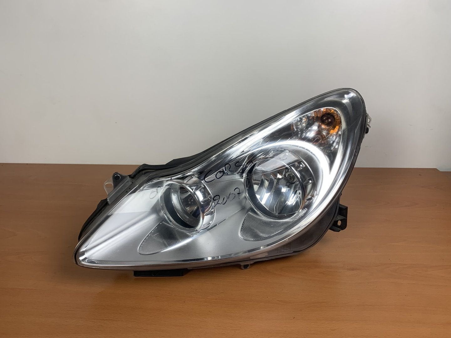 koplamp Links opel corsa D 2006 tot 2010 chroom nette staat, Auto-onderdelen, Gebruikt, -, -, Opel