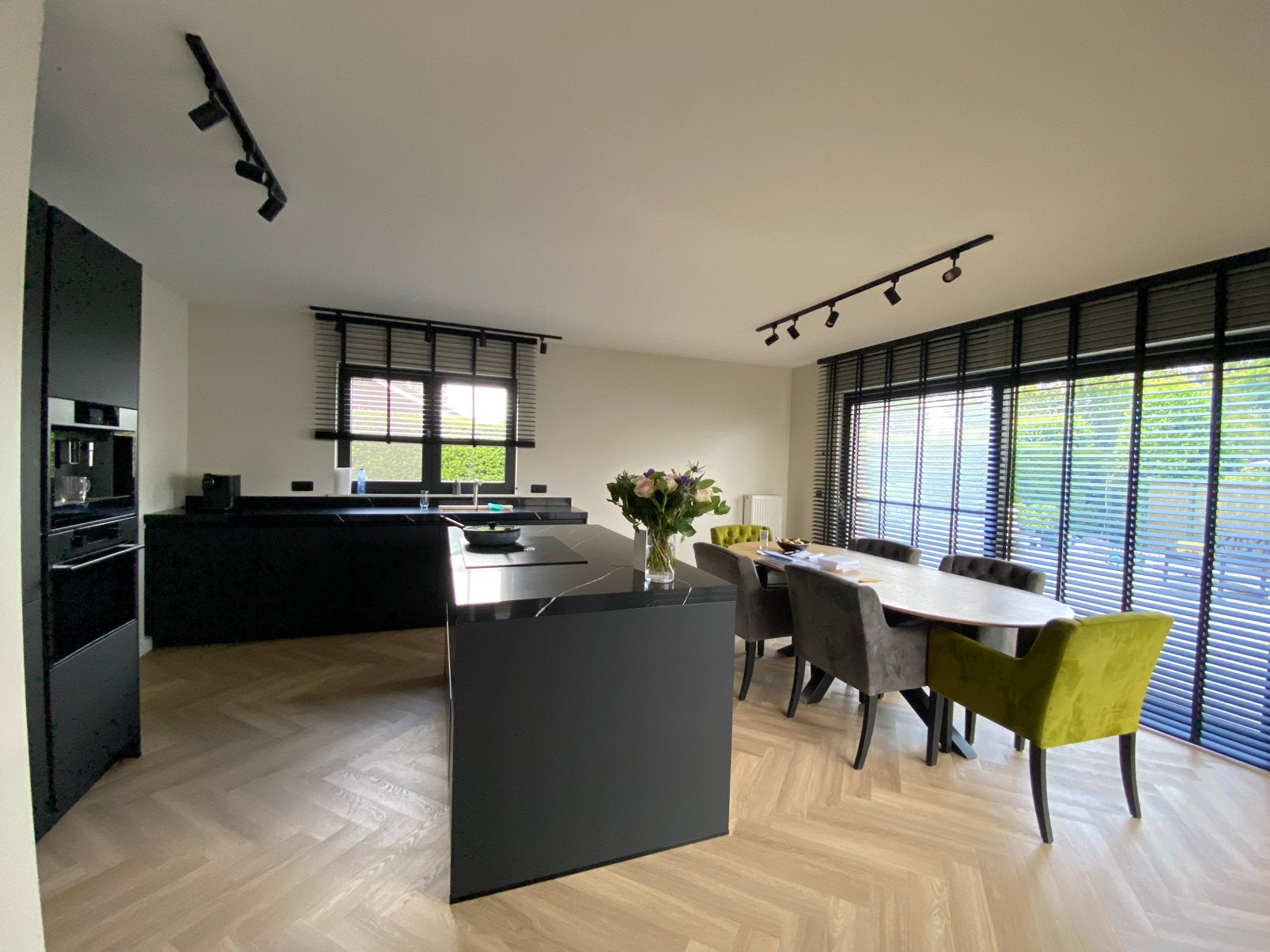 Ambiant Spigato beige kwaliteits visgraat pvc (13,56m2), Ophalen, Beige, Overige typen, Nieuw