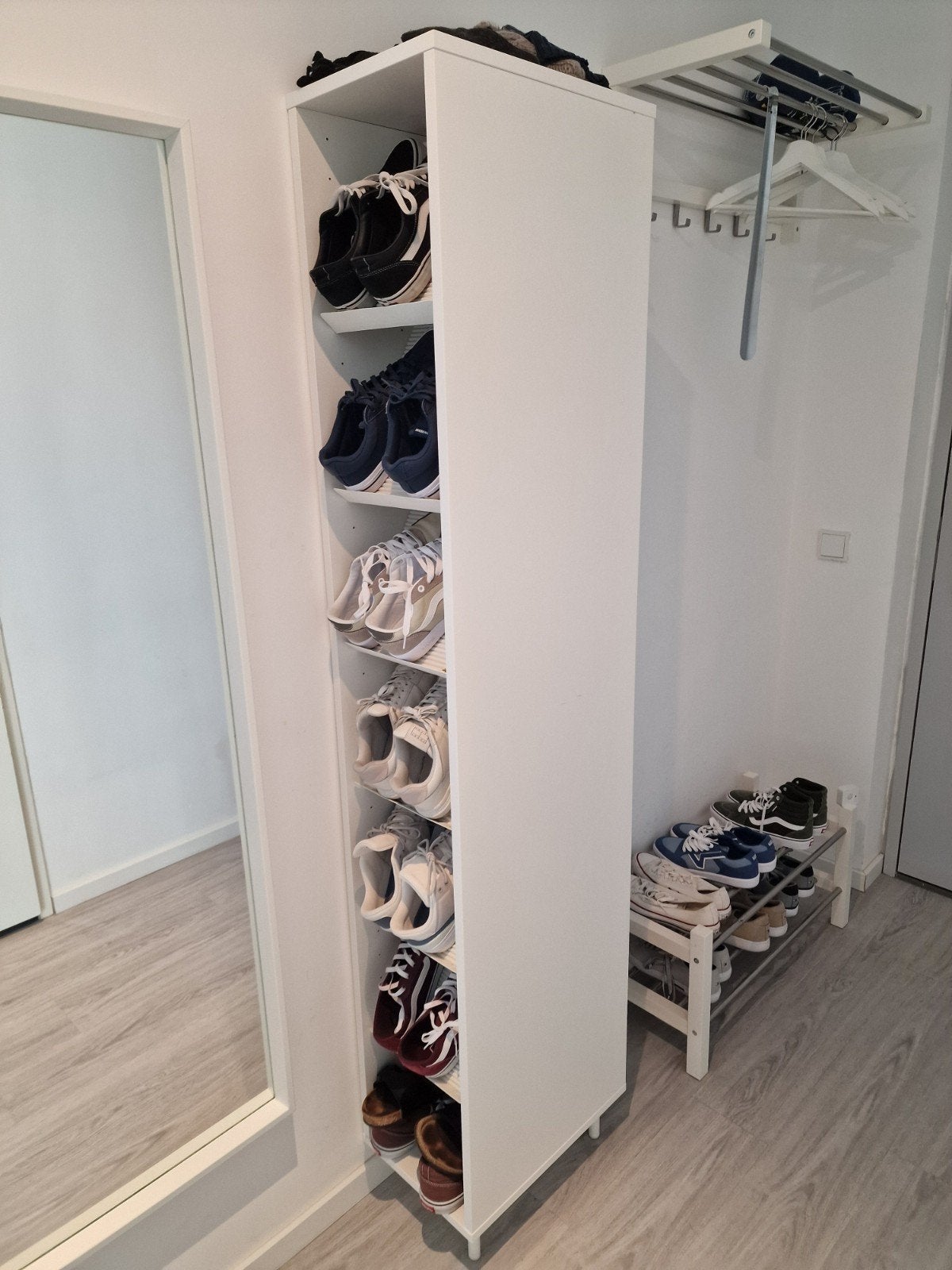 IKEA schoenenkast 190x45x30 cm - Wit, Ophalen, Gebruikt