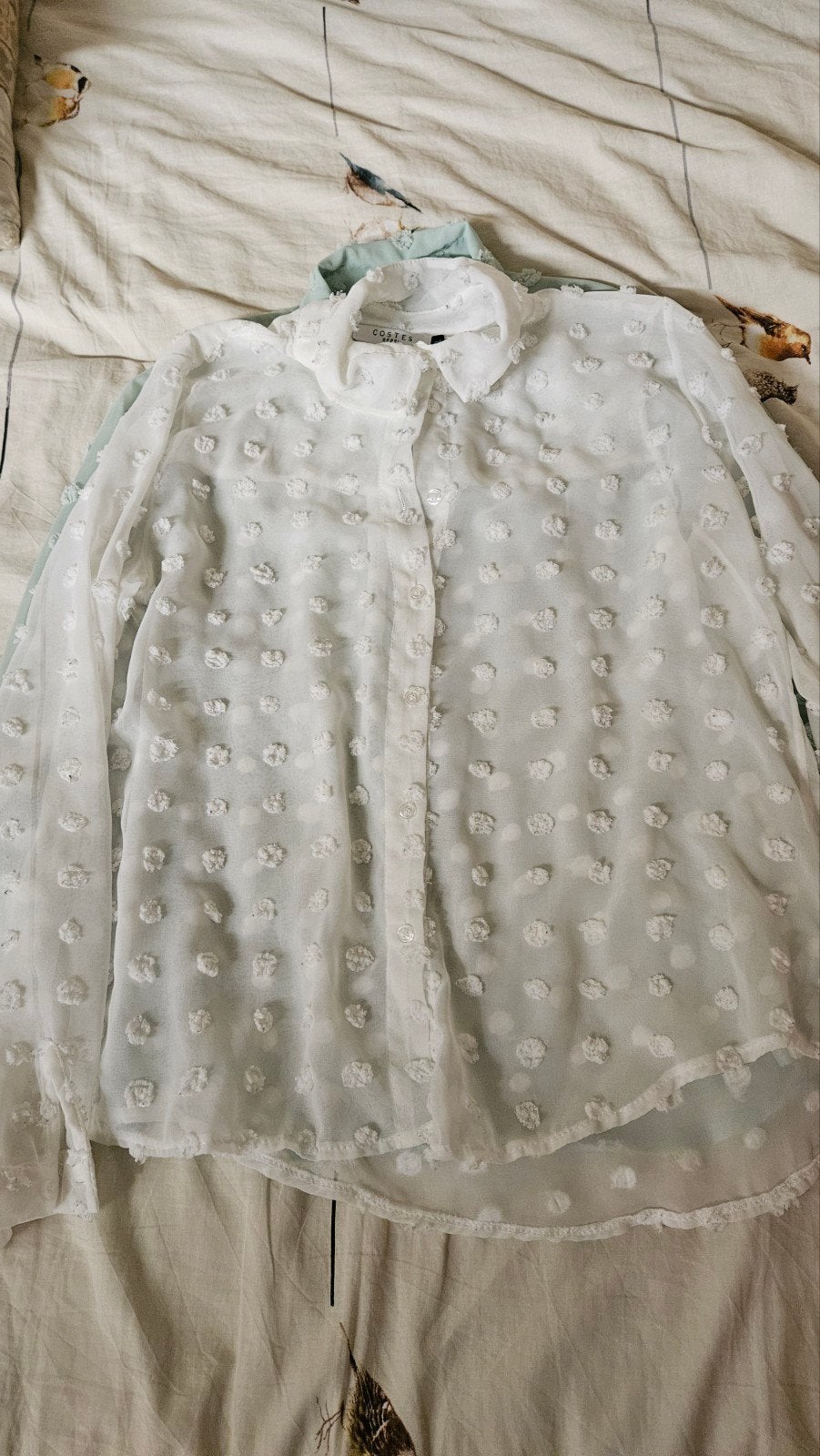 costes blouse maat L creme, Maat 38/40 (M), Beige, Ophalen of Verzenden, Zo goed als nieuw