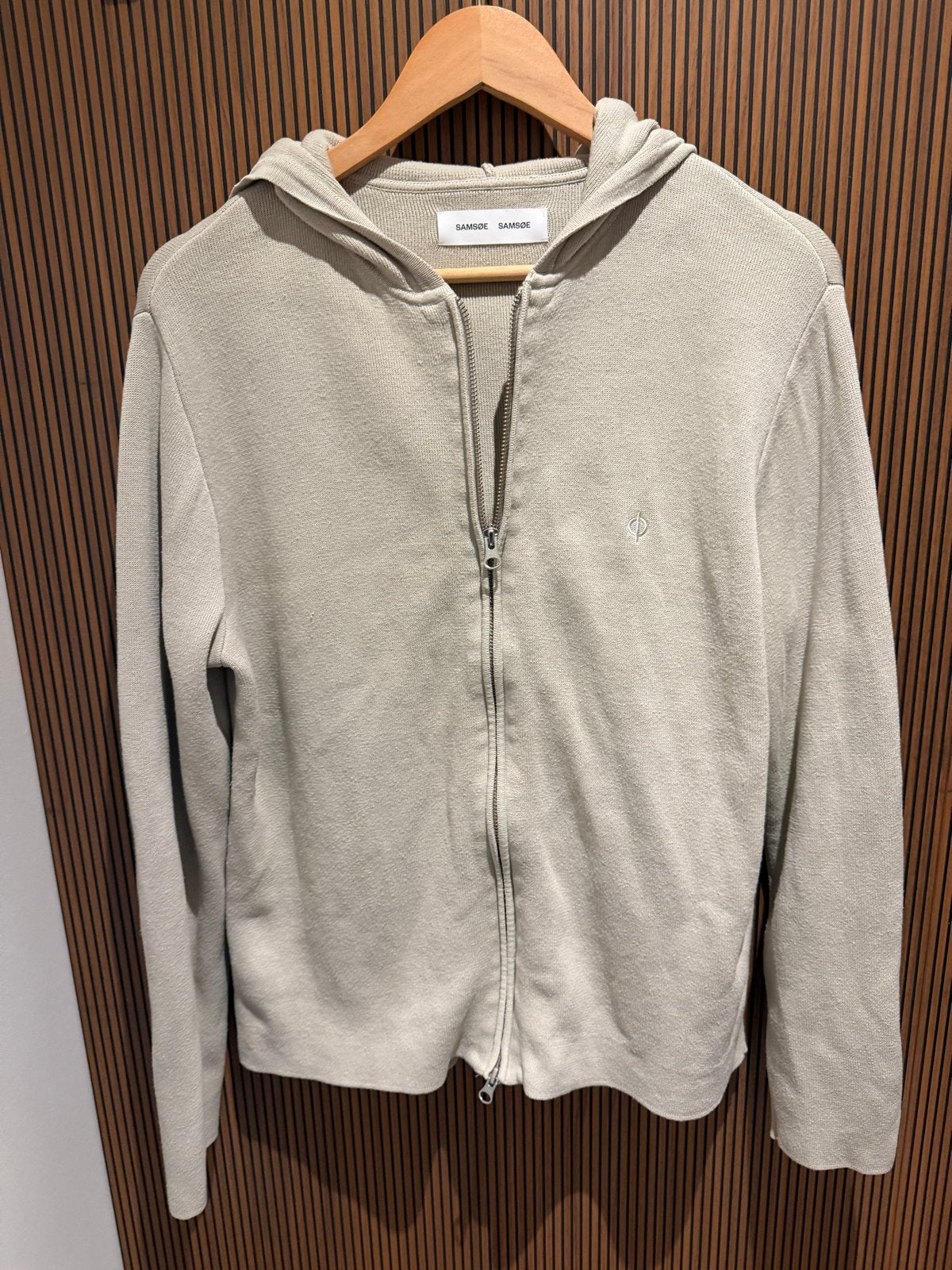 Samsøe Samsøe hoodie met rits, Ophalen of Verzenden, Zo goed als nieuw, Maat 36 (S), Beige