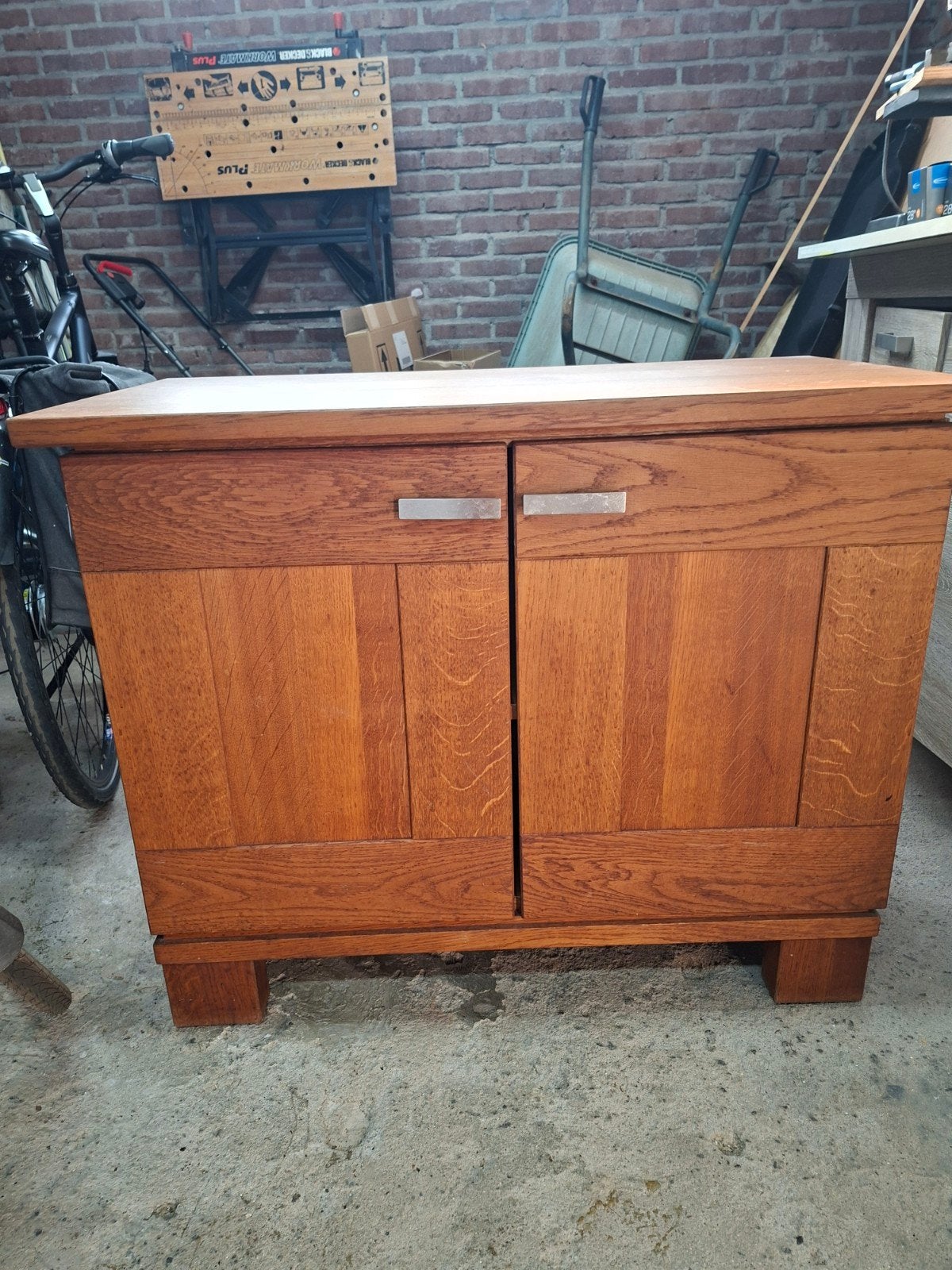 klein eiken dressoir, Ophalen, Eikenhout, 50 tot 100 cm, 25 tot 50 cm