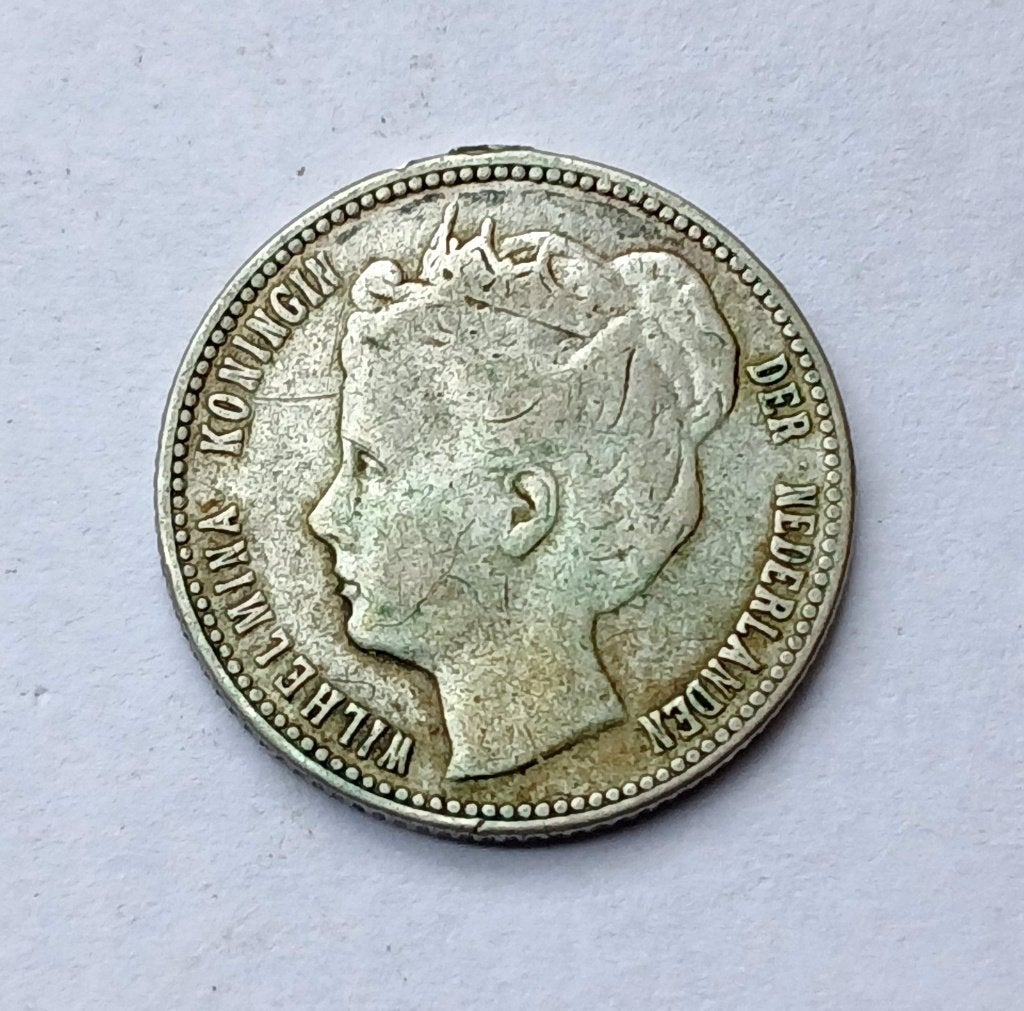 25 Cent 1898, Verzenden, Zilver, 25 cent, Koningin Wilhelmina
