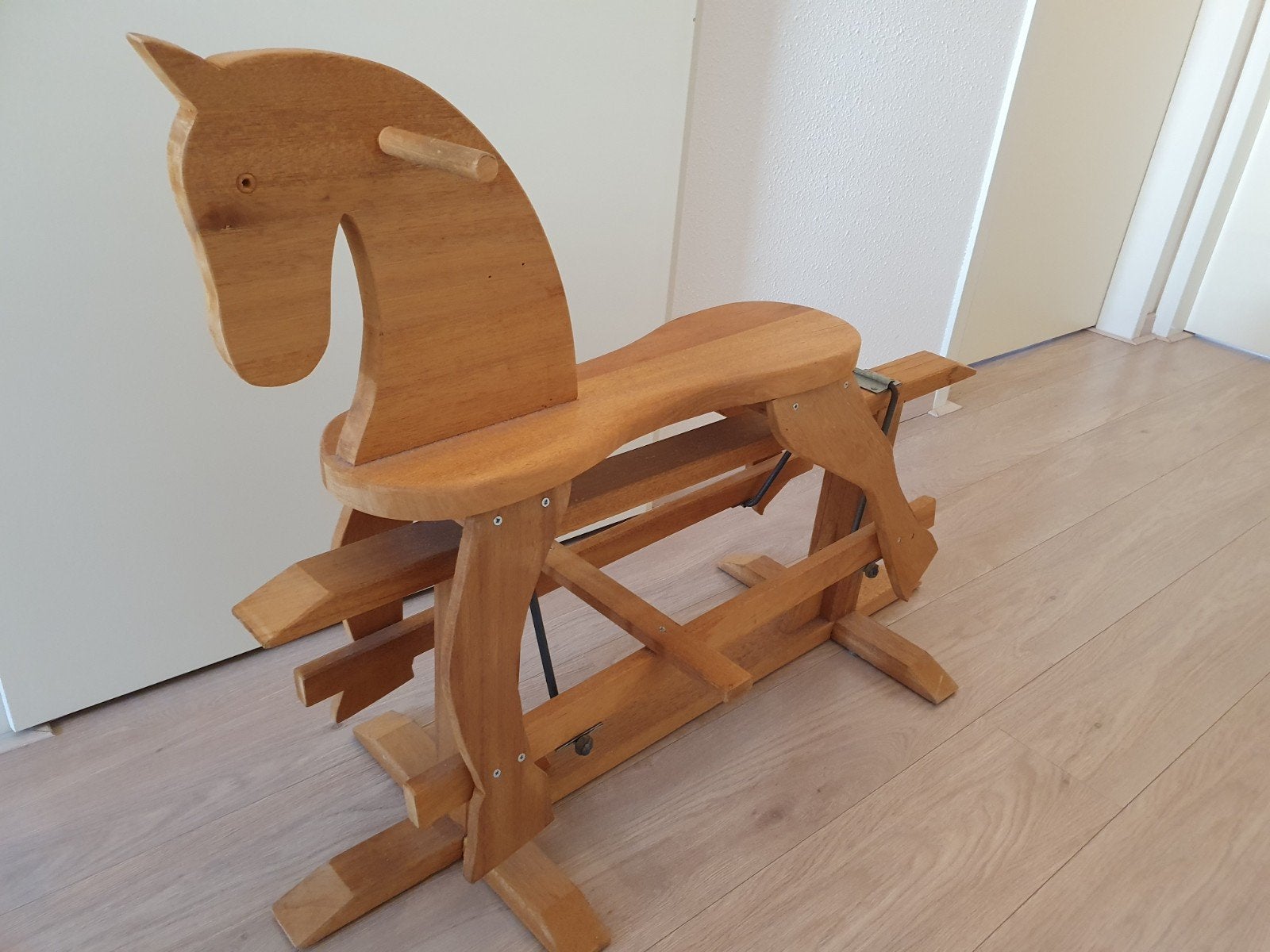 Houten hobbelpaard - vintage hobbel paard, Ophalen, Zo goed als nieuw, Jongen of Meisje