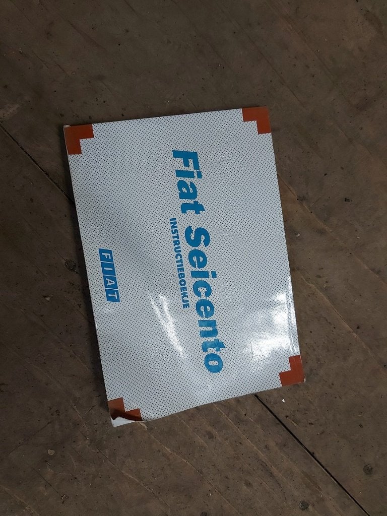 Instructie boekje Fiat Seicento 1999, Ophalen of Verzenden