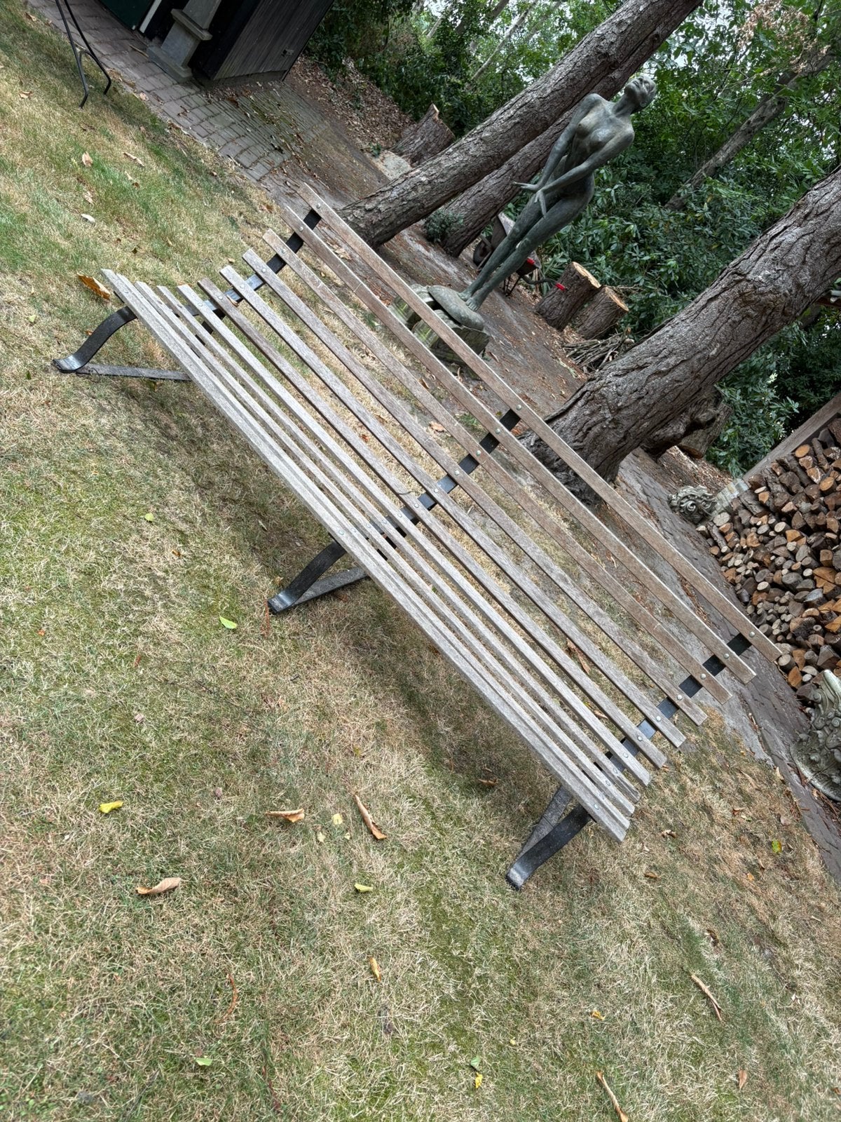 Tuinbank, Ophalen, Hout