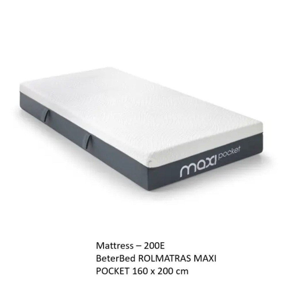 BeterBed ROLMATRAS MAXI POCKET 160 x 200 cm, Huis en Inrichting, Slaapkamer | Matrassen en Bedbodems, Ophalen, Tweepersoons, 160 cm