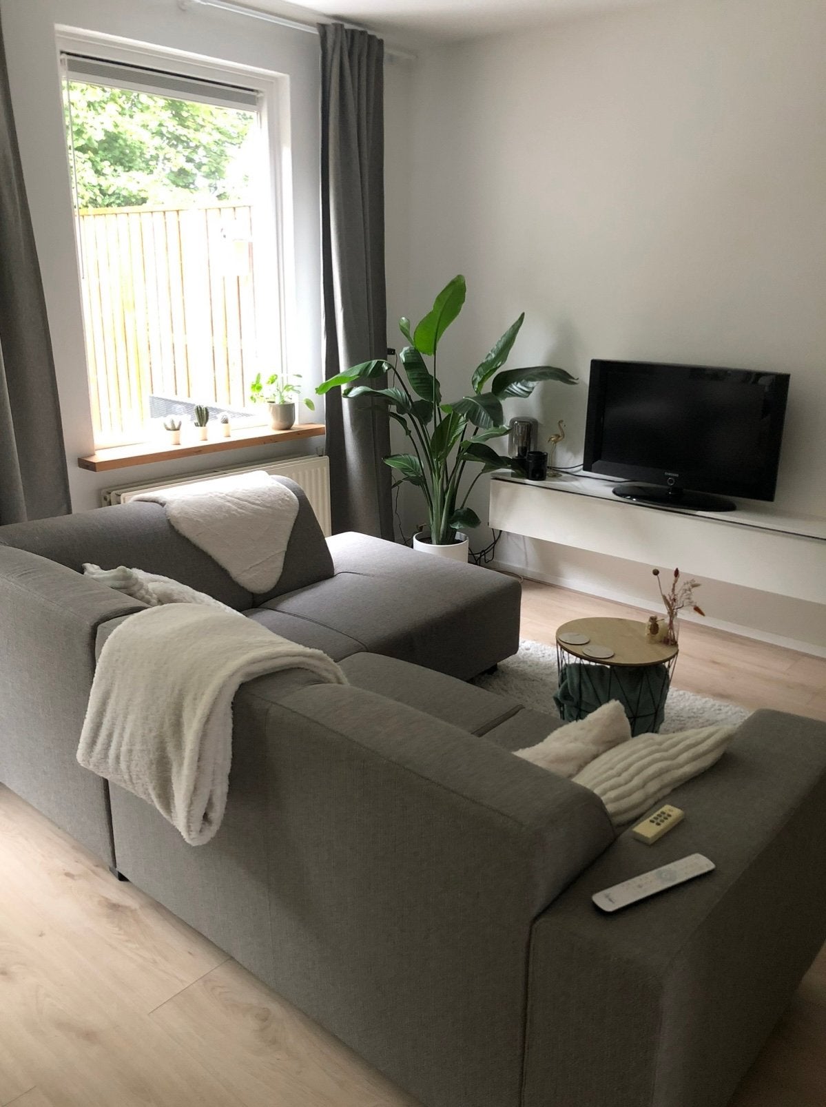 Hoekbank lichtgrijs, Huizen en Kamers