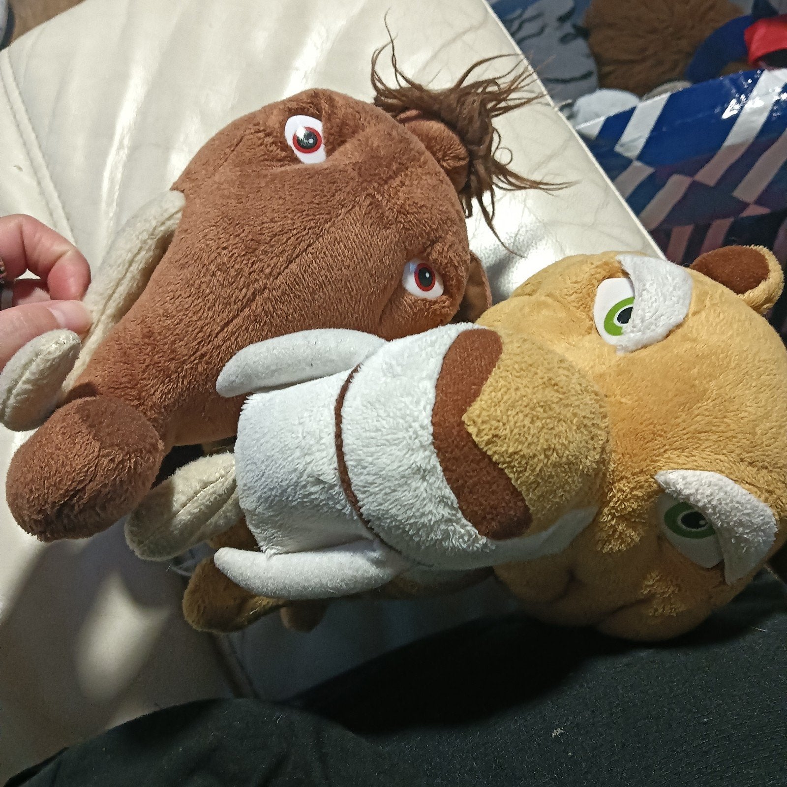 UITVERKOOP! Ice Age knuffels: Mammoet Manny en Sabeltandtijg, Overige karakters, Ophalen, Overige typen, Overige merken