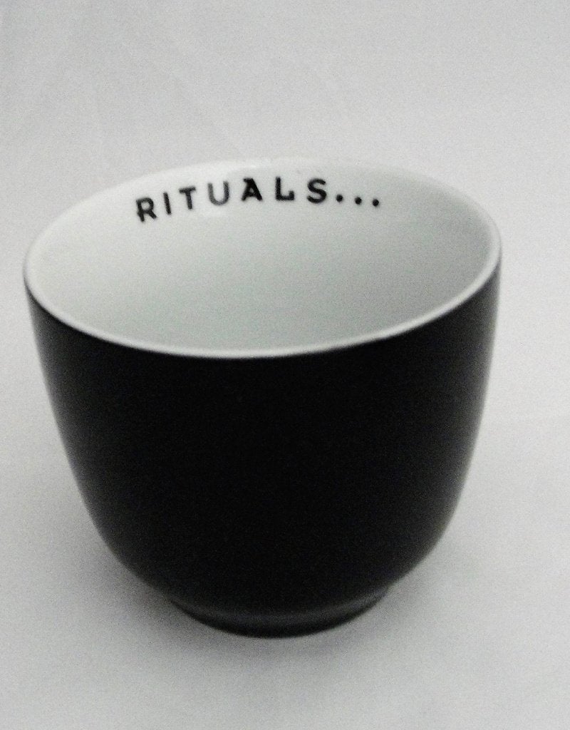 Rituals Porcelain Teacup mat-zwart, Huis en Inrichting, Overige merken, Ophalen of Verzenden, Zo goed als nieuw, Overige stijlen