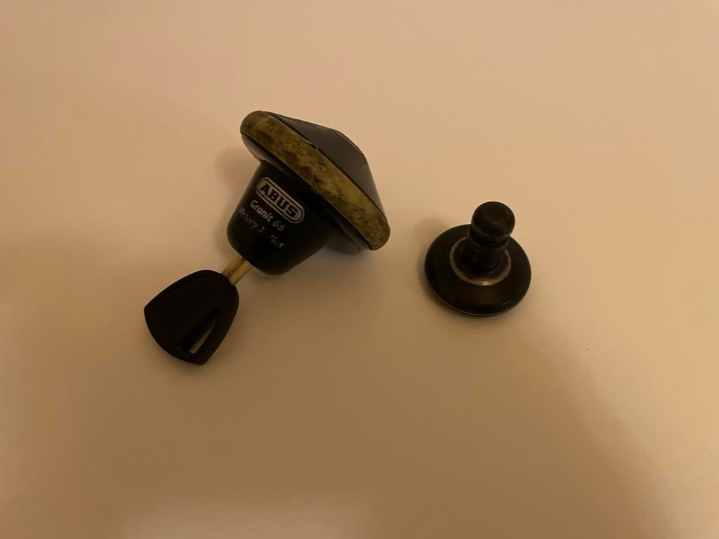 Abus Granit 68 schijfremslot met sleutel, Ophalen of Verzenden, Gebruikt