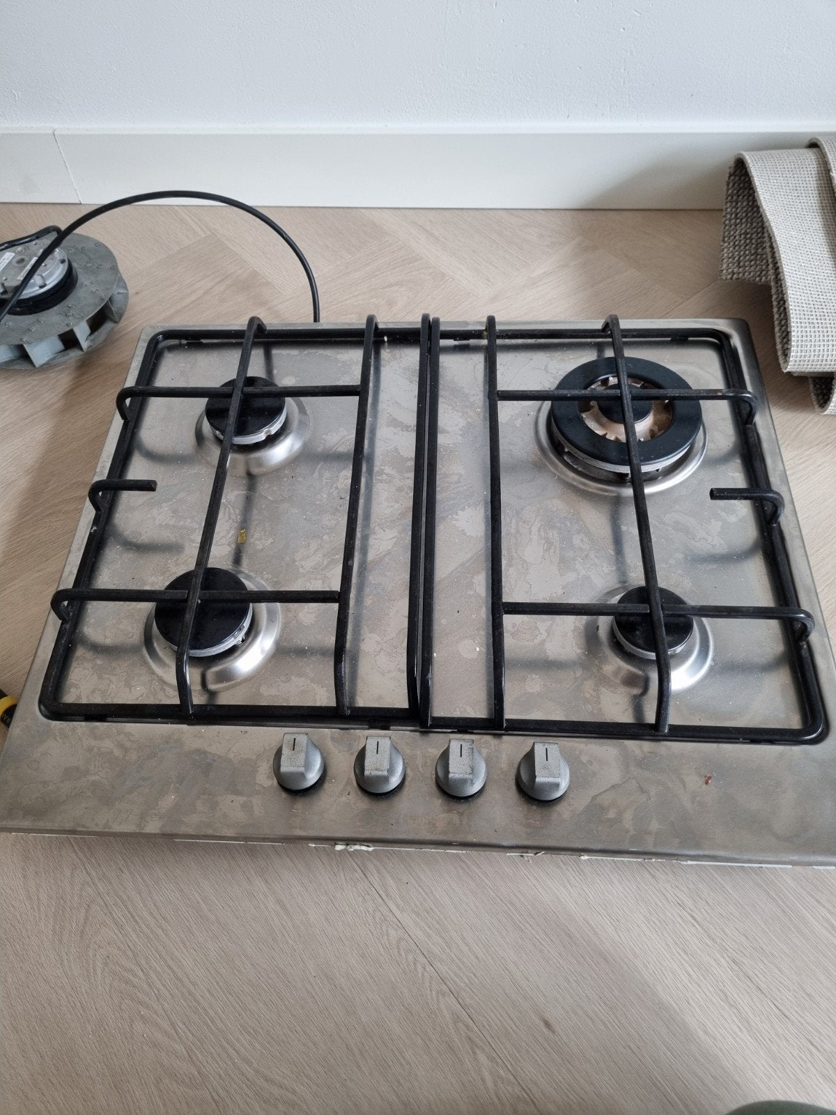 gaskookplaat, Ophalen, Gebruikt, 4 kookzones, Inbouw